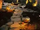 rl web portfolio walks lighted flagstone path
