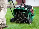 aerating a lawn