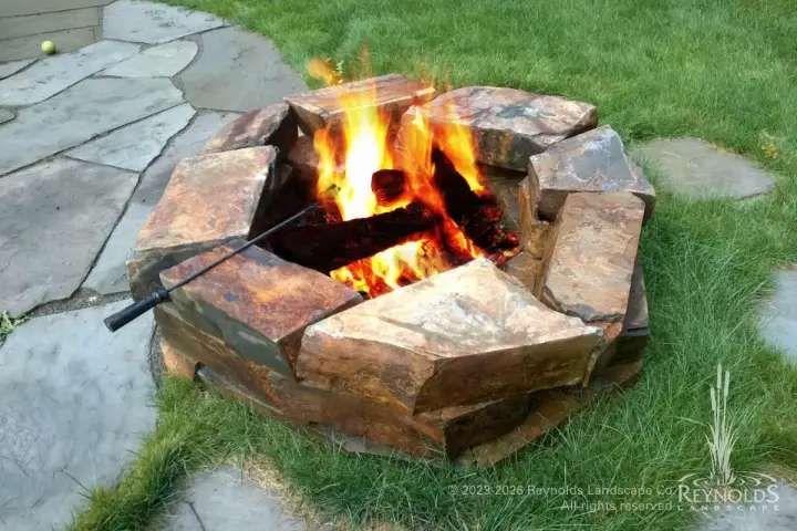 rl web portfolio fire  thie montana ledgestone