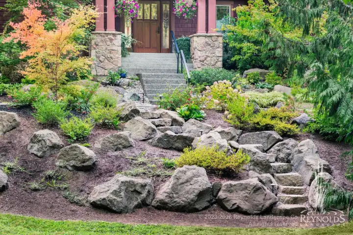 rl web portfolio gardens garr front rockery